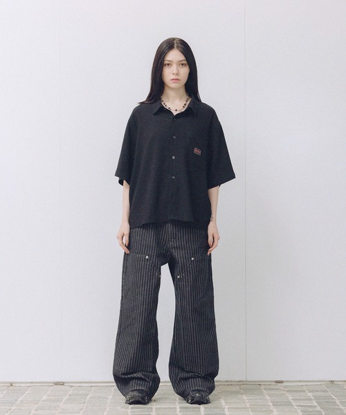 THRASHER(スラッシャー)の「THRASHER×MSG 別注 サッカーミニチェックシャツ(シャツ/ブラウス・メンズ・ベージュ/ホワイト/グリーン/ブラック・S/M/L/XL)」の17枚目の写真