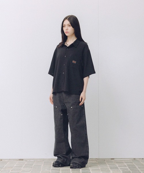 THRASHER(スラッシャー)の「THRASHER×MSG 別注 サッカーミニチェックシャツ(シャツ/ブラウス・メンズ・ベージュ/ホワイト/グリーン/ブラック・S/M/L/XL)」の18枚目の写真