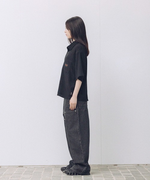 THRASHER(スラッシャー)の「THRASHER×MSG 別注 サッカーミニチェックシャツ(シャツ/ブラウス・メンズ・ベージュ/ホワイト/グリーン/ブラック・S/M/L/XL)」の19枚目の写真