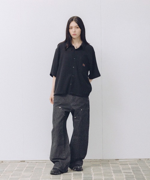 THRASHER(スラッシャー)の「THRASHER×MSG 別注 サッカーミニチェックシャツ(シャツ/ブラウス・メンズ・ベージュ/ホワイト/グリーン/ブラック・S/M/L/XL)」の21枚目の写真