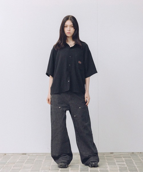THRASHER(スラッシャー)の「THRASHER×MSG 別注 サッカーミニチェックシャツ(シャツ/ブラウス・メンズ・ベージュ/ホワイト/グリーン/ブラック・S/M/L/XL)」の22枚目の写真