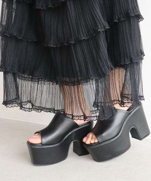 CECIL McBEE（セシルマクビー）の「ティアードフリルスカート（スカート・レディース・オフホワイト/ブラック・MEDIUM）」の11枚目の写真