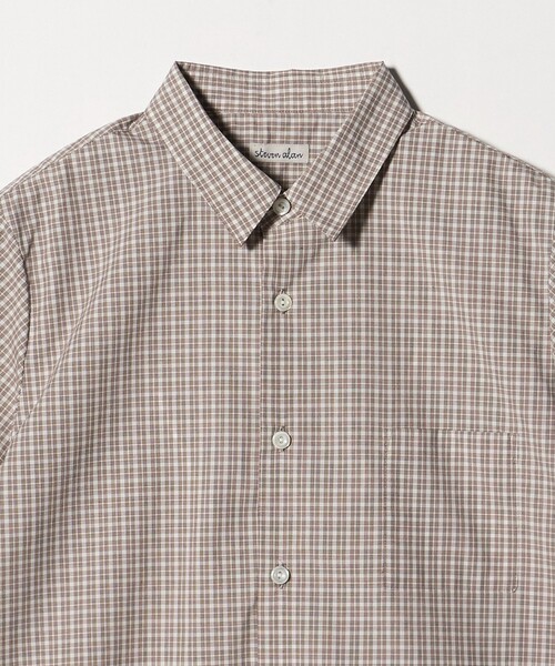 Steven Alan(スティーブンアラン)の「<Steven Alan>チェック ショートスリーブ シャツ(シャツ/ブラウス・レディース・ブラック/ベージュ・S/M)」の15枚目の写真