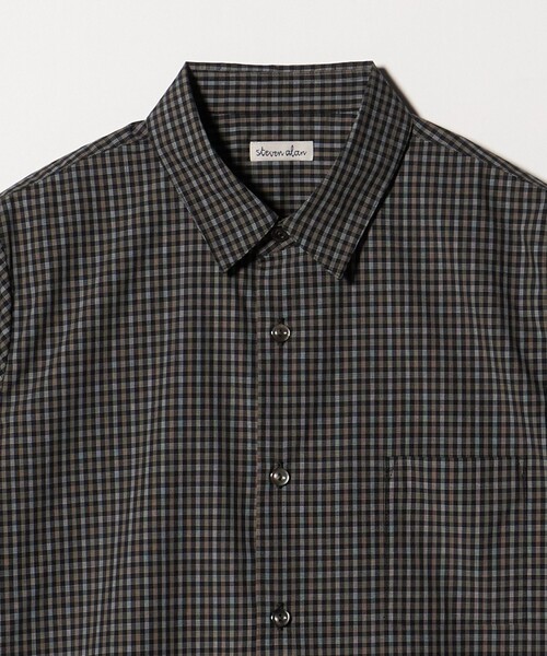 Steven Alan(スティーブンアラン)の「<Steven Alan>チェック ショートスリーブ シャツ(シャツ/ブラウス・レディース・ブラック/ベージュ・S/M)」の21枚目の写真
