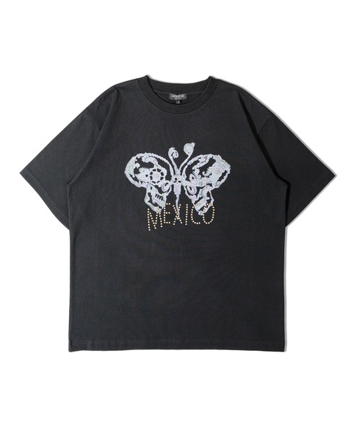 JACKROSE(ジャックローズ)の「JE STUDS PRINT TEE(Tシャツ/カットソー・メンズ・ナチュラル/ブラック/オートミール・M/L/XL)」の4枚目の写真