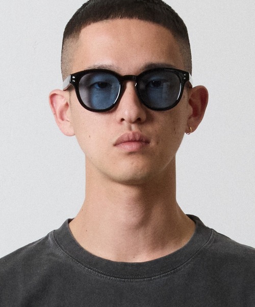 ナンバーナイン USAレザー 眼鏡ケース サングラス DIMMING POLARIZED LENS SUNGLASSES / 調光 偏光 レンズ サングラス