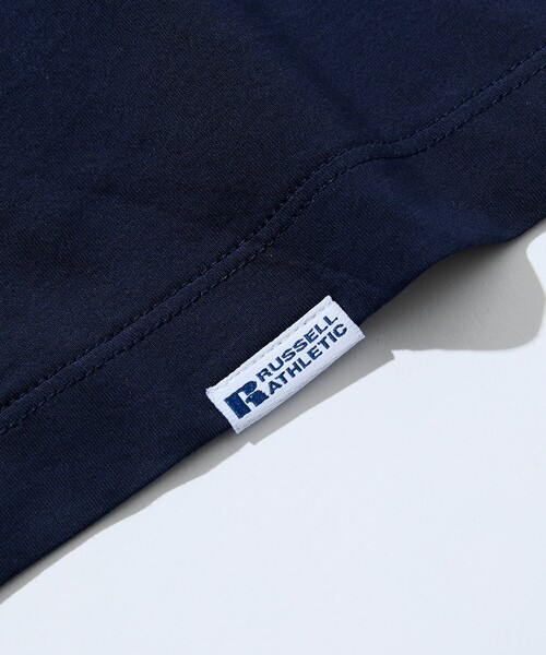 Russell Athletic(ラッセルアスレティック)の「限定展開 RUSSELL ATHLETIC×FREAK'S STORE ラッセル アスレチック 別注 プレミアム ワイド クルーネック Tシャツ カットソー 半袖 シルケット(Tシャツ/カットソー・メンズ・ホワイト/ネイビー/サックスブルー/ブラック・SMALL/MEDIUM/LARGE)」の21枚目の写真