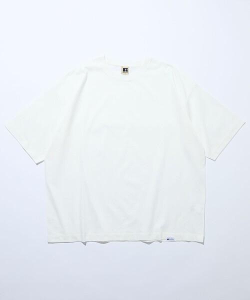 Russell Athletic(ラッセルアスレティック)の「限定展開 RUSSELL ATHLETIC×FREAK'S STORE ラッセル アスレチック 別注 プレミアム ワイド クルーネック Tシャツ カットソー 半袖 シルケット(Tシャツ/カットソー・メンズ・ホワイト/ネイビー/サックスブルー/ブラック・SMALL/MEDIUM/LARGE)」の19枚目の写真
