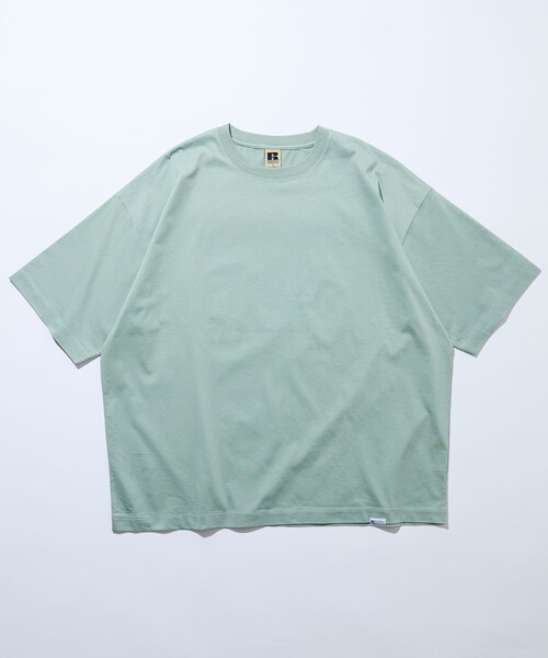 Russell Athletic(ラッセルアスレティック)の「限定展開 RUSSELL ATHLETIC×FREAK'S STORE ラッセル アスレチック 別注 プレミアム ワイド クルーネック Tシャツ カットソー 半袖 シルケット(Tシャツ/カットソー・メンズ・ホワイト/ネイビー/サックスブルー/ブラック・SMALL/MEDIUM/LARGE)」の17枚目の写真