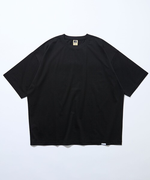 Russell Athletic(ラッセルアスレティック)の「限定展開 RUSSELL ATHLETIC×FREAK'S STORE ラッセル アスレチック 別注 プレミアム ワイド クルーネック Tシャツ カットソー 半袖 シルケット(Tシャツ/カットソー・メンズ・ホワイト/ネイビー/サックスブルー/ブラック・SMALL/MEDIUM/LARGE)」の15枚目の写真