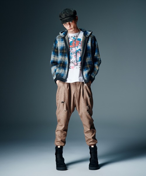 glamb(グラム)の「Tweed Jogger Pants / ツイードジョガーパンツ(その他パンツ・メンズ・グレー/ブラウン・S/M/L)」の12枚目の写真