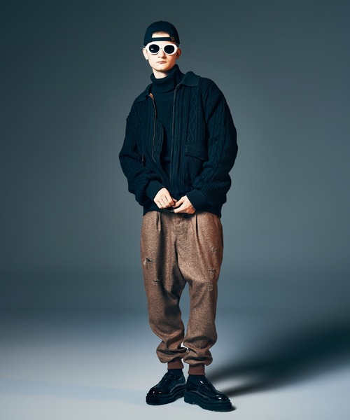 glamb(グラム)の「Tweed Jogger Pants / ツイードジョガーパンツ(その他パンツ・メンズ・グレー/ブラウン・S/M/L)」の22枚目の写真