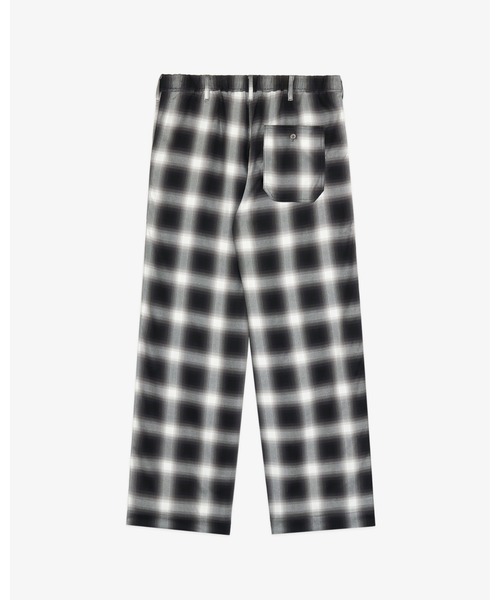 FRONT 11201(フロントワンワントゥーオーワン)の「Easy Fatigue Pants/ Ombre Check Rayon Gabardine(その他パンツ・メンズ・ブラック・S/M/L/XL)」の2枚目の写真
