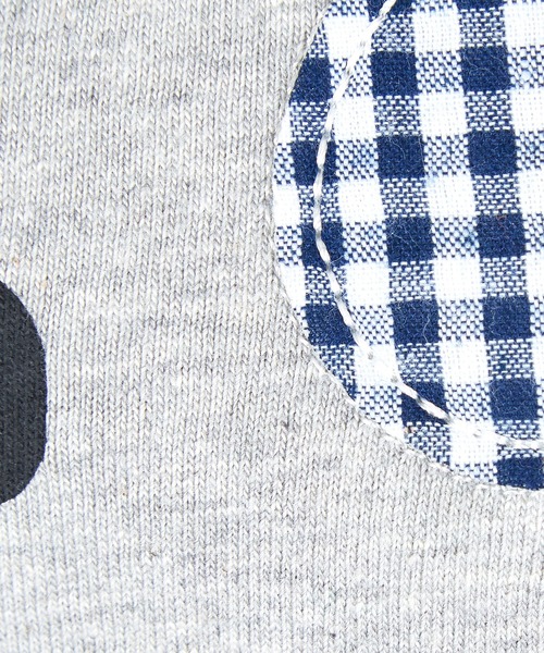 a.p.o.v.(エーピーオービー)の「a.p.o.v. クロップド丈ギンガムチェック柄フラワーワッペンY2KプリントリンガーTシャツ(レディース)(Tシャツ/カットソー・レディース・ブラック/グレー/ホワイト・ONESIZE)」の14枚目の写真