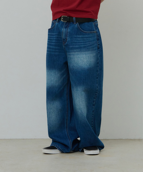 DESIRED(デシレッド)の「ウォッシングワイドデニム-FASK2301B0N(デニムパンツ・レディース・ブルー・MEDIUM/LARGE/X-LARGE)」の3枚目の写真
