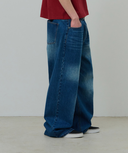 DESIRED(デシレッド)の「ウォッシングワイドデニム-FASK2301B0N(デニムパンツ・レディース・ブルー・MEDIUM/LARGE/X-LARGE)」の4枚目の写真