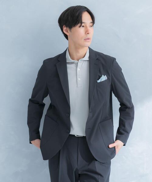 URBAN RESEARCH DOORS（アーバンリサーチドアーズ）の「LIFE STYLE TAILOR　シアサッカーストレッチジャケット（その他アウター・メンズ・ネイビー/グレー/ベージュ・X-LARGE/LARGE/SMALL/MEDIUM）」の2枚目の写真