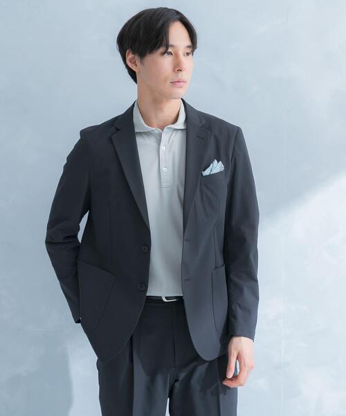 URBAN RESEARCH DOORS（アーバンリサーチドアーズ）の「LIFE STYLE TAILOR　シアサッカーストレッチジャケット（その他アウター・メンズ・ネイビー/グレー/ベージュ・X-LARGE/LARGE/SMALL/MEDIUM）」の4枚目の写真