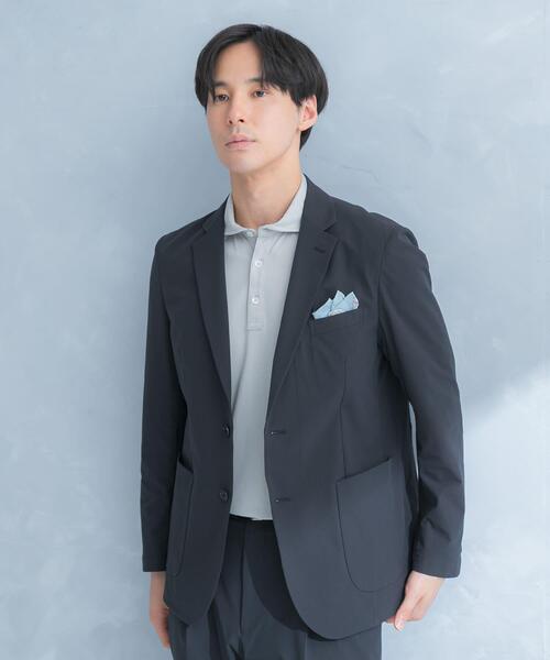 URBAN RESEARCH DOORS（アーバンリサーチドアーズ）の「LIFE STYLE TAILOR　シアサッカーストレッチジャケット（その他アウター・メンズ・ネイビー/グレー/ベージュ・X-LARGE/LARGE/SMALL/MEDIUM）」の6枚目の写真