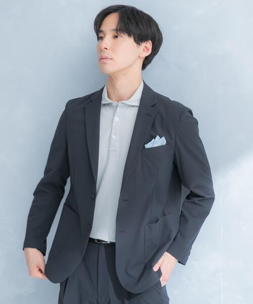 URBAN RESEARCH DOORS（アーバンリサーチドアーズ）の「LIFE STYLE TAILOR　シアサッカーストレッチジャケット（その他アウター・メンズ・ネイビー/グレー/ベージュ・X-LARGE/LARGE/SMALL/MEDIUM）」の7枚目の写真