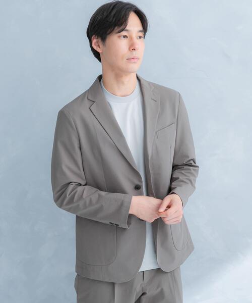 URBAN RESEARCH DOORS（アーバンリサーチドアーズ）の「LIFE STYLE TAILOR　シアサッカーストレッチジャケット（その他アウター・メンズ・ネイビー/グレー/ベージュ・X-LARGE/LARGE/SMALL/MEDIUM）」の20枚目の写真