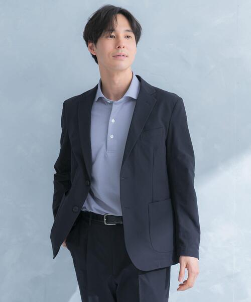 URBAN RESEARCH DOORS（アーバンリサーチドアーズ）の「LIFE STYLE TAILOR　シアサッカーストレッチジャケット（その他アウター・メンズ・ネイビー/グレー/ベージュ・X-LARGE/LARGE/SMALL/MEDIUM）」の9枚目の写真