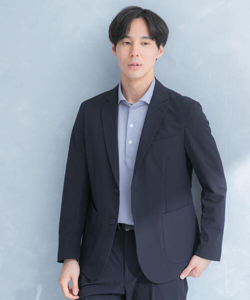 URBAN RESEARCH DOORS（アーバンリサーチドアーズ）の「LIFE STYLE TAILOR　シアサッカーストレッチジャケット（その他アウター・メンズ・ネイビー/グレー/ベージュ・X-LARGE/LARGE/SMALL/MEDIUM）」の10枚目の写真