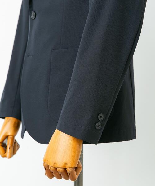 URBAN RESEARCH DOORS（アーバンリサーチドアーズ）の「LIFE STYLE TAILOR　シアサッカーストレッチジャケット（その他アウター・メンズ・ネイビー/グレー/ベージュ・X-LARGE/LARGE/SMALL/MEDIUM）」の14枚目の写真