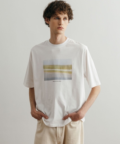 LURAKU（ルラク）の「【LURAKU】HE Photo Print Tee 2 / フォトプリントTシャツ2（Tシャツ/カットソー・メンズ・ホワイト系その他/オフホワイト・L/M）」の7枚目の写真