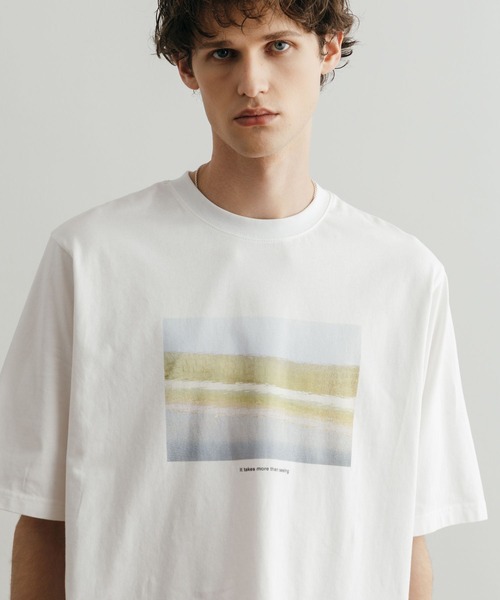 LURAKU（ルラク）の「【LURAKU】HE Photo Print Tee 2 / フォトプリントTシャツ2（Tシャツ/カットソー・メンズ・ホワイト系その他/オフホワイト・L/M）」の5枚目の写真