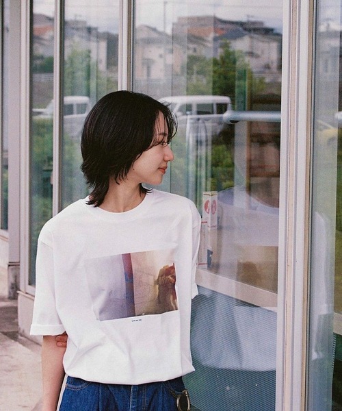 LURAKU（ルラク）の「【LURAKU】HE Photo Print Tee 2 / フォトプリントTシャツ2（Tシャツ/カットソー・メンズ・ホワイト系その他/オフホワイト・L/M）」の19枚目の写真