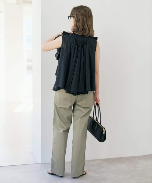 Spick & Span(スピックアンドスパン)の「《一部店舗+WEB限定 / 追加》AAYUSHI / アユーシ レイヤードラッフル ブラウス(シャツ/ブラウス・レディース・ブラック/ホワイト・FREE)」の8枚目の写真