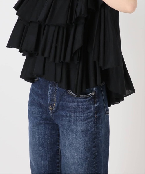 Spick & Span(スピックアンドスパン)の「《一部店舗+WEB限定 / 追加》AAYUSHI / アユーシ レイヤードラッフル ブラウス(シャツ/ブラウス・レディース・ブラック/ホワイト・FREE)」の20枚目の写真
