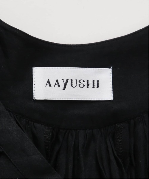 Spick & Span(スピックアンドスパン)の「《一部店舗+WEB限定 / 追加》AAYUSHI / アユーシ レイヤードラッフル ブラウス(シャツ/ブラウス・レディース・ブラック/ホワイト・FREE)」の21枚目の写真