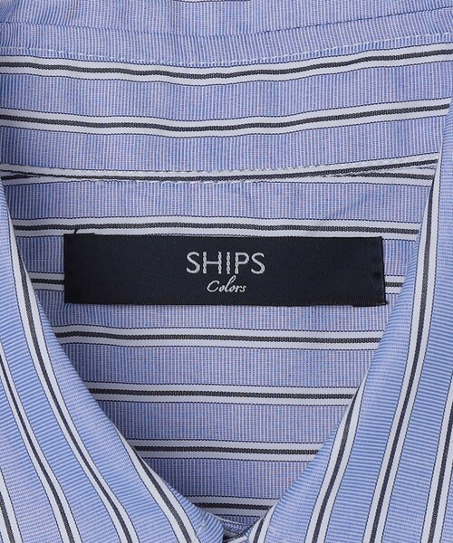 SHIPS Colors(シップス カラーズ)の「【WEB限定】SHIPS Colors:ストライプ ボックス シャツ◇(シャツ/ブラウス・メンズ・ネイビー/イエロー/ブルー・MEDIUM/X-LARGE/LARGE)」の11枚目の写真