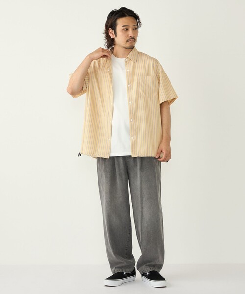 SHIPS Colors(シップス カラーズ)の「【WEB限定】SHIPS Colors:ストライプ ボックス シャツ◇(シャツ/ブラウス・メンズ・ネイビー/イエロー/ブルー・MEDIUM/X-LARGE/LARGE)」の18枚目の写真