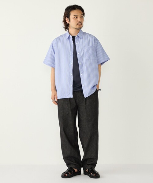 SHIPS Colors(シップス カラーズ)の「【WEB限定】SHIPS Colors:ストライプ ボックス シャツ◇(シャツ/ブラウス・メンズ・ネイビー/イエロー/ブルー・MEDIUM/X-LARGE/LARGE)」の20枚目の写真