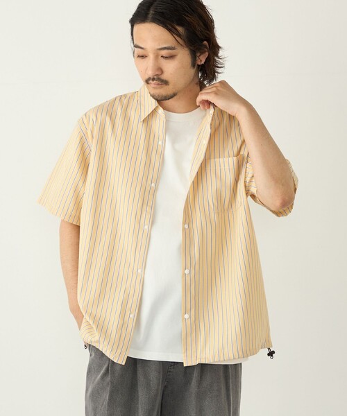 SHIPS Colors(シップス カラーズ)の「【WEB限定】SHIPS Colors:ストライプ ボックス シャツ◇(シャツ/ブラウス・メンズ・ネイビー/イエロー/ブルー・MEDIUM/X-LARGE/LARGE)」の22枚目の写真