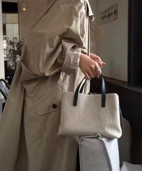 ammy.(エイミードット)の「【 ammy. / エイミードット 】 スクエア 麻 バッグ(ショルダーバッグ・レディース・ナチュラル・FREE)」の11枚目の写真