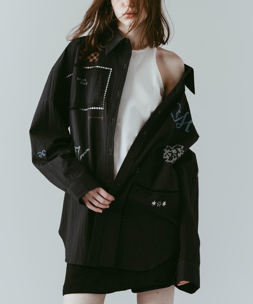 Knuth Marf（クヌースマーフ）の「【Knuth Marf】embroidered shirt（シャツ/ブラウス・レディース・アイボリー/マルチ/ブラック・FREE）」の21枚目の写真