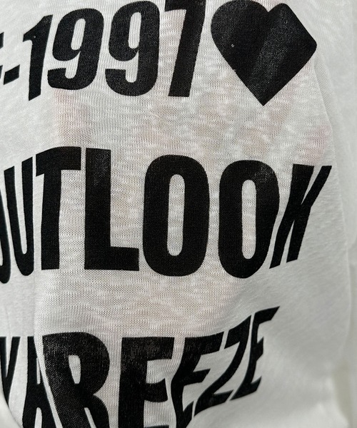FOLLOWIN(フォロウィン)の「【2COLOR】シアーレタリングルーズロングTシャツ(Tシャツ/カットソー・レディース・ホワイト/ブラック・FREE)」の14枚目の写真