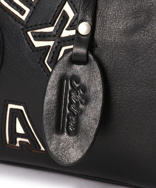 AVIREX(アヴィレックス)の「VARSITY LEATHER MINI DUFFLE BAG/バーシティーミニダッフルバッグ(トートバッグ・レディース・ブラック・F)」の16枚目の写真