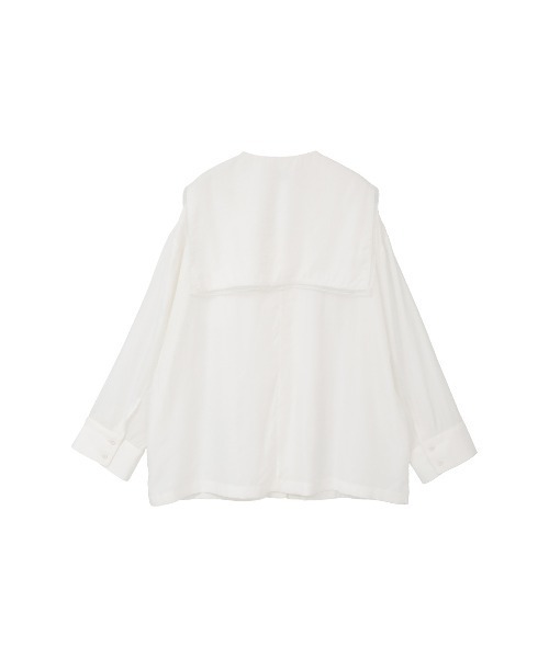 MANOF(マノフ)の「SAILOR COLLAR LOOSE SHIRT(シャツ/ブラウス・レディース・ブラック/ホワイト・F)」の22枚目の写真