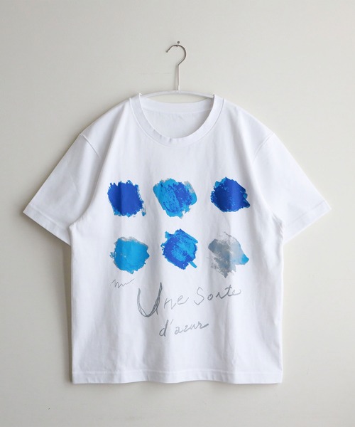 IDEE（イデー）の「［ＩＤＥＥ］ＩＤＥＥ　Ｄｅｓｓｉｎ　Ｔシャツ　カインド・オブ・ブルー（Tシャツ/カットソー・レディース・その他・FREE）」の2枚目の写真