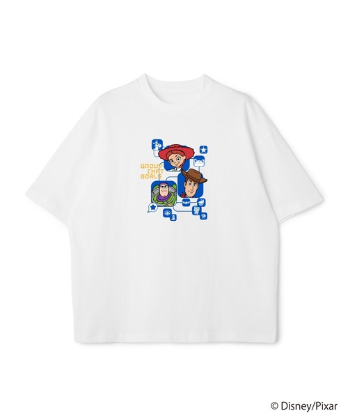 Disney(ディズニー)の「【TOY STORY 5/トイ・ストーリー5】キャラクタープリント半袖Tシャツ / Over Harf Sleeve T-shirt《UNISEX》(Tシャツ/カットソー・レディース・ブラック/ホワイト・M/L)」の1枚目の写真