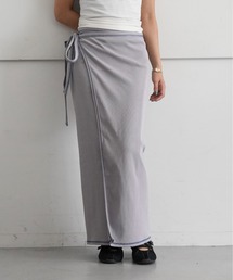BASERANGE | Baserange Garble wrap skirt(スカート)