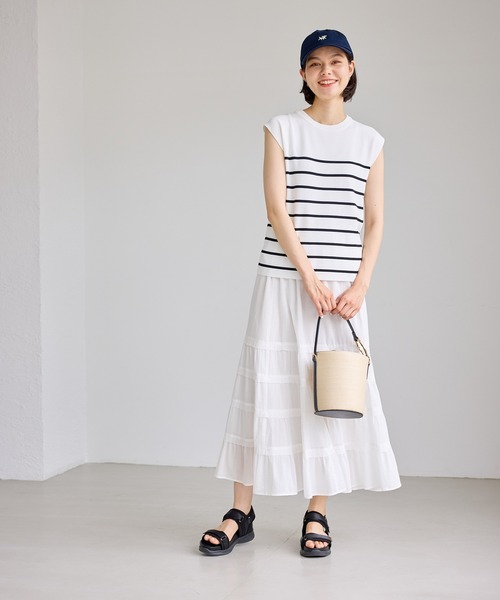 ROPE' PICNIC（ロペピクニック）の「コットンツイル刺繍キャップ/抗菌防臭（キャップ・レディース・キナリ/ピンク/ネイビー・FREE）」の6枚目の写真
