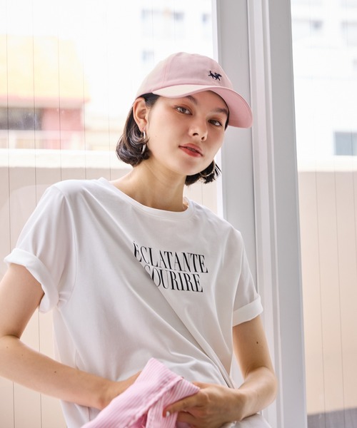ROPE' PICNIC（ロペピクニック）の「コットンツイル刺繍キャップ/抗菌防臭（キャップ・レディース・キナリ/ピンク/ネイビー・FREE）」の12枚目の写真