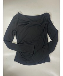 marcydorn（マーシードルン）の「ドレープデザイン スリムトップス フィットシルエットカットソー（Tシャツ/カットソー）」