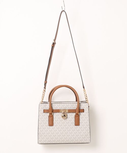 MICHAEL KORS(マイケルコース)の「HAMILTON MODERNE クロスボディバッグ スモール - MKシグネチャー(ハンドバッグ・レディース・ホワイト系その他・FREE)」の4枚目の写真